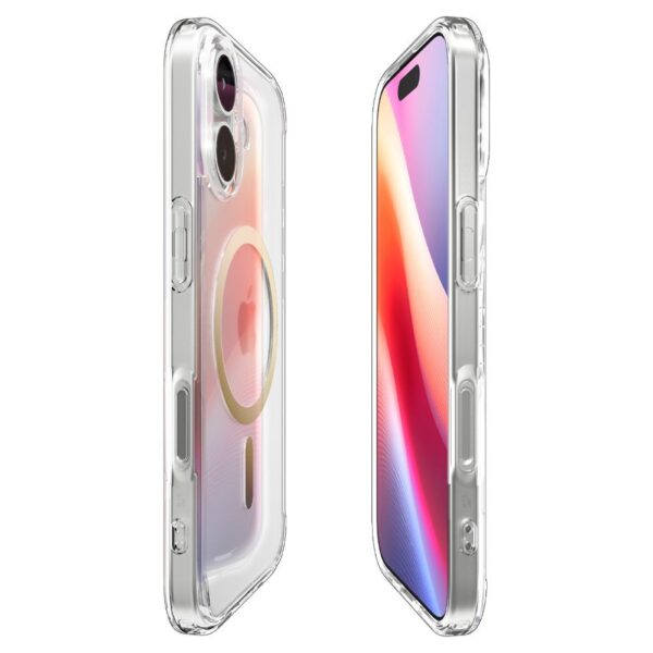 e793d13fe1af057d34b2ebfe1537de78 SPIGEN case ULTRA HYBRID MAG compatible with MagSafe for IPHONE 17 clear gold