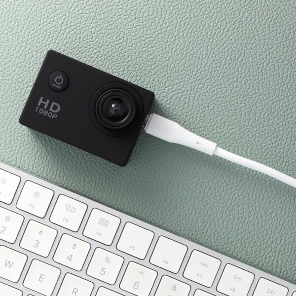 FORCELL F-ENERGY C341 cable USB A to Micro USB QC3.0 2,4A 18W Silicone 1 m white