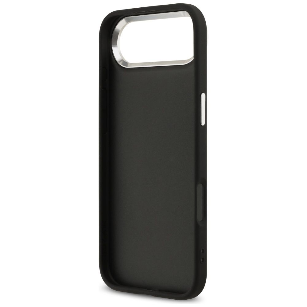 e9c55280e657f2d72186c196824bfb7c GUESS case for IPHONE 17 Air GUHCP17MP4G4SMCK (4G PU Leather Case with Big 4G and Classic Logo and Silver Metal Camera Frame) black