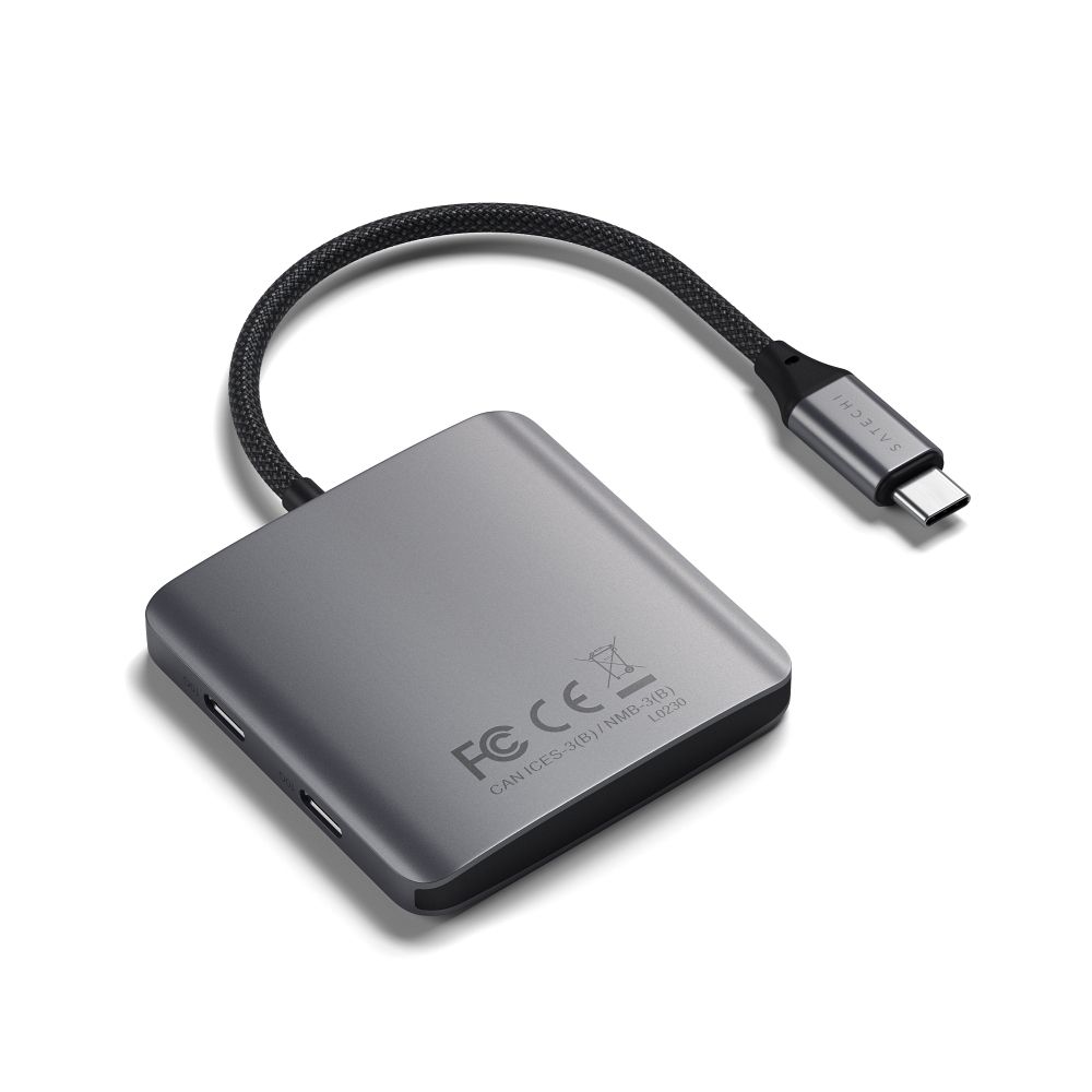 SATECHI adapter HUB 4in1 Type C ST-H4CPDM space gray
