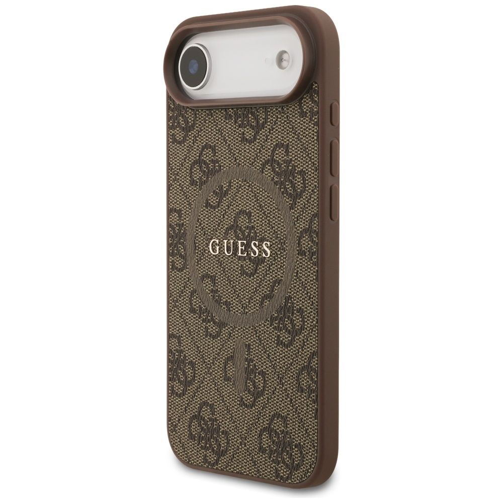 ed04c1053dde22313e7cc76b39aaeb86 GUESS case for IPHONE 17 Air compatible with MagSafe GUHMP17MG4GFRW (PU 4G Ring Classic Logo) brown