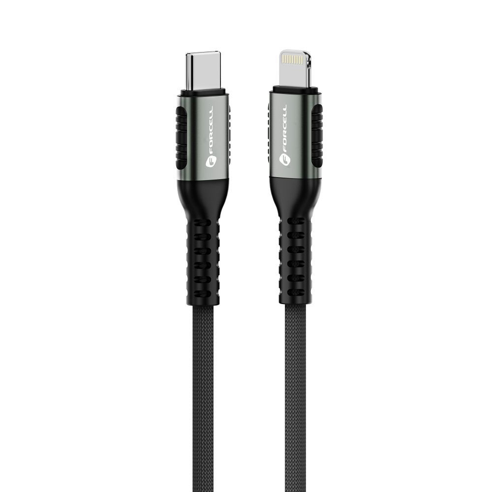 ed7b983f09a8ba5b2cee2f0dd56e8257 FORCELL F-ENERGY C259 cable Type C to Lightning PD 3A 27W Cafule 0,5 m black
