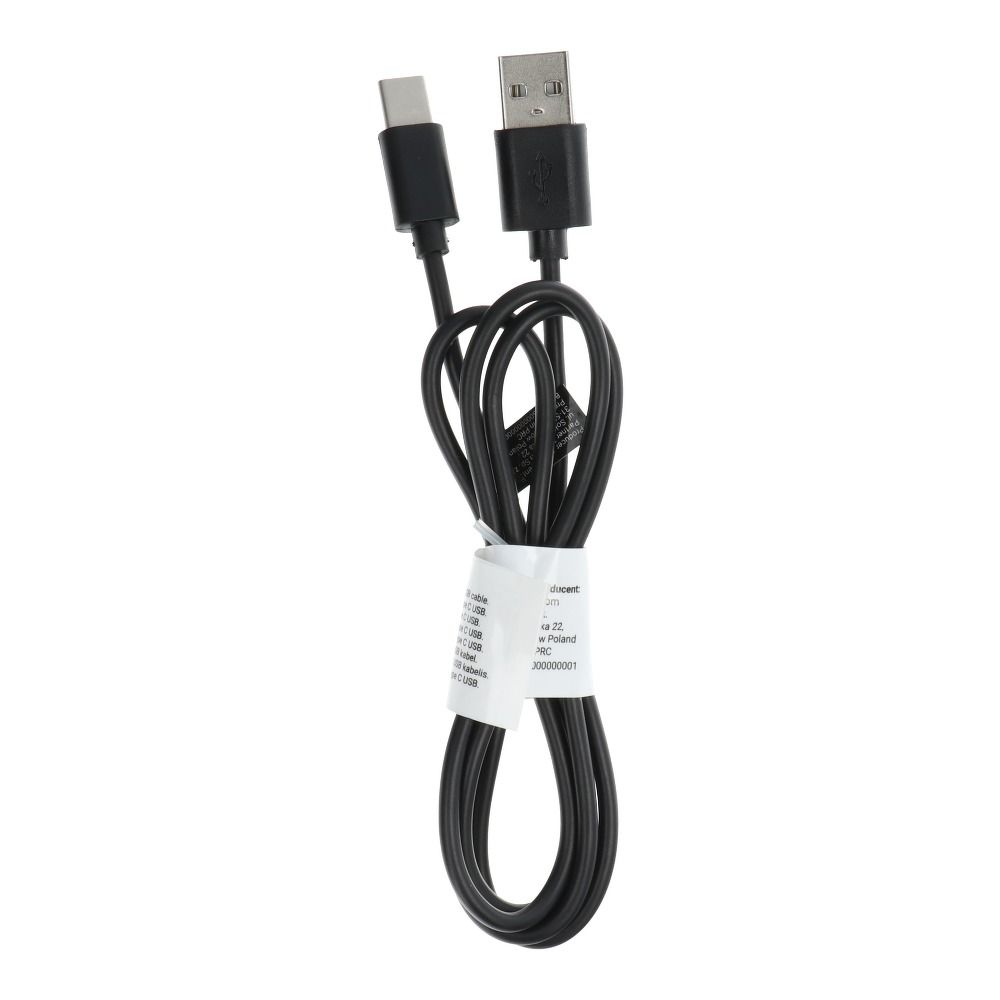 ee38825e93802b6b38a864658a7c5021 Cable USB A to Type C 2.0 C366 (connector long : 8mm) 1 m black