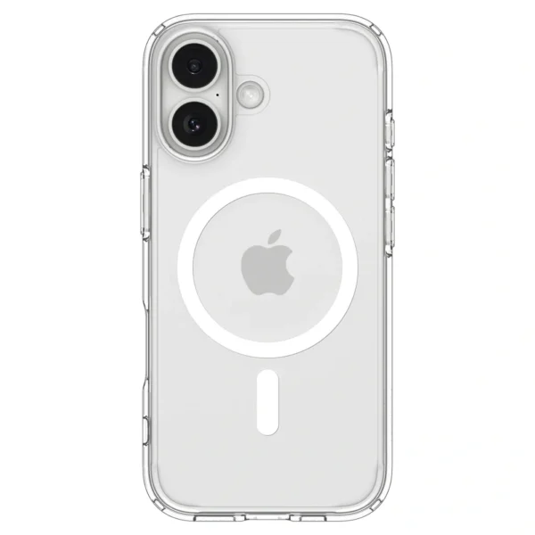 f07645ace926e121ec47b0f7f9cb733e SPIGEN case ULTRA HYBRID MAG compatible with MagSafe for IPHONE 17 clear white