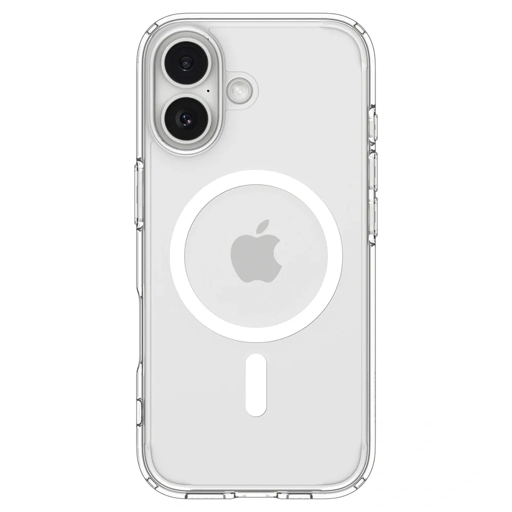 f07645ace926e121ec47b0f7f9cb733e SPIGEN case ULTRA HYBRID MAG compatible with MagSafe for IPHONE 17 clear white