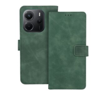TENDER Book Case for XIAOMI Redmi Note 14 4G (GLOBAL - 164,84mm x 78,15mm x 8,16mm) green