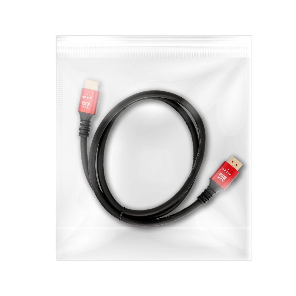 f13e39d4db0e32dbf705009c956b4fb5 Cable HDMI 2.1 8K 60Hz / 4K 120Hz – Ultra High Speed, HDR, eARC, VRR, 48Gbps 1 m black