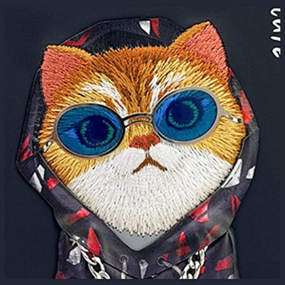 NIMMY case GLASSES COOL CAT for IPHONE 15 black