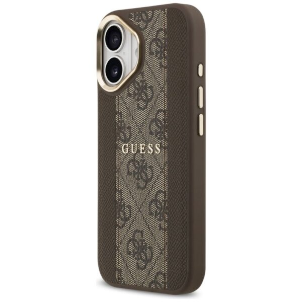 f221a67f26ee1763c733c44c4b2bd591 GUESS case for IPHONE 17 compatible with MagSafe GUHMP17SPG4SEMCW (PU W/ 4G Stripe) brown