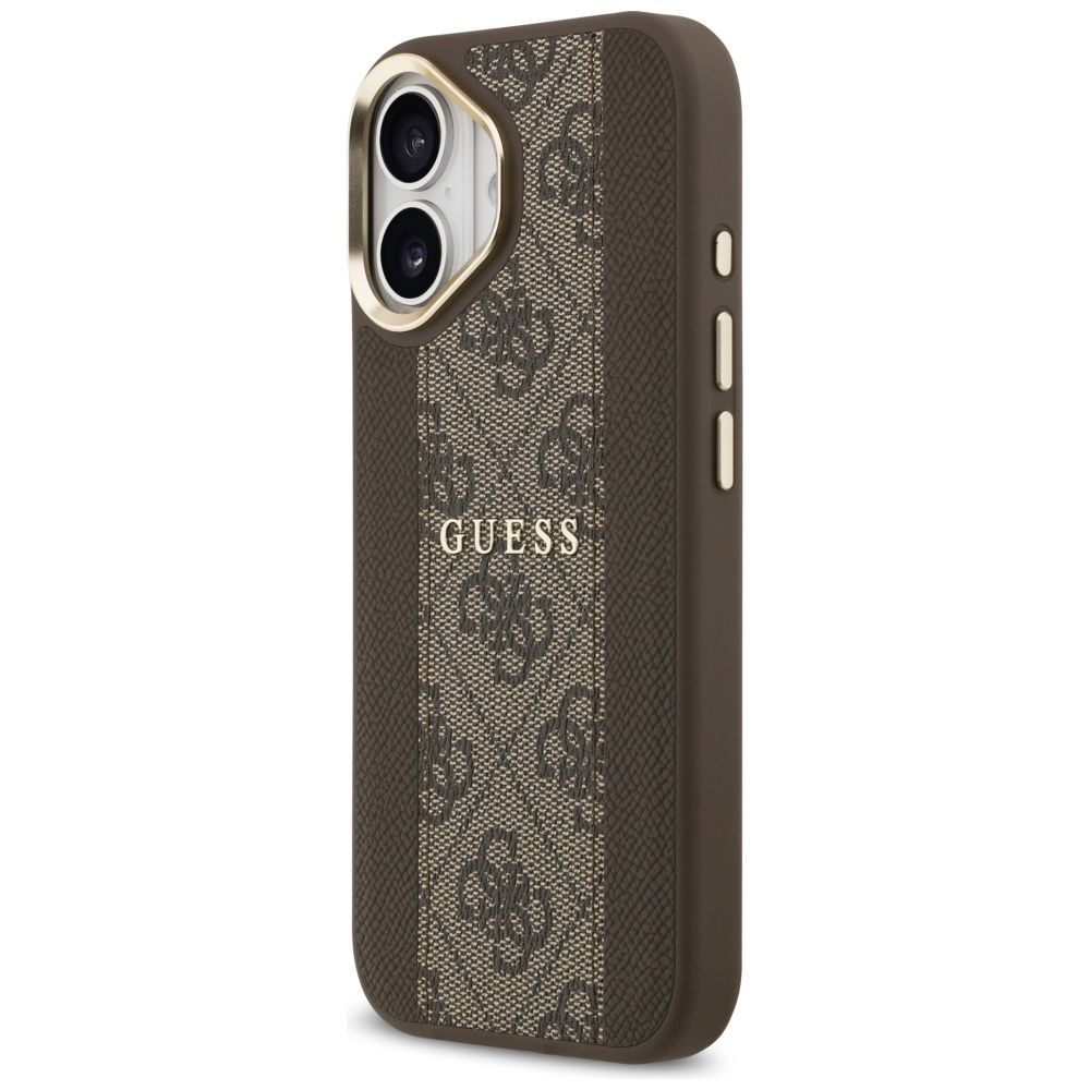 f221a67f26ee1763c733c44c4b2bd591 GUESS case for IPHONE 17 compatible with MagSafe GUHMP17SPG4SEMCW (PU W/ 4G Stripe) brown