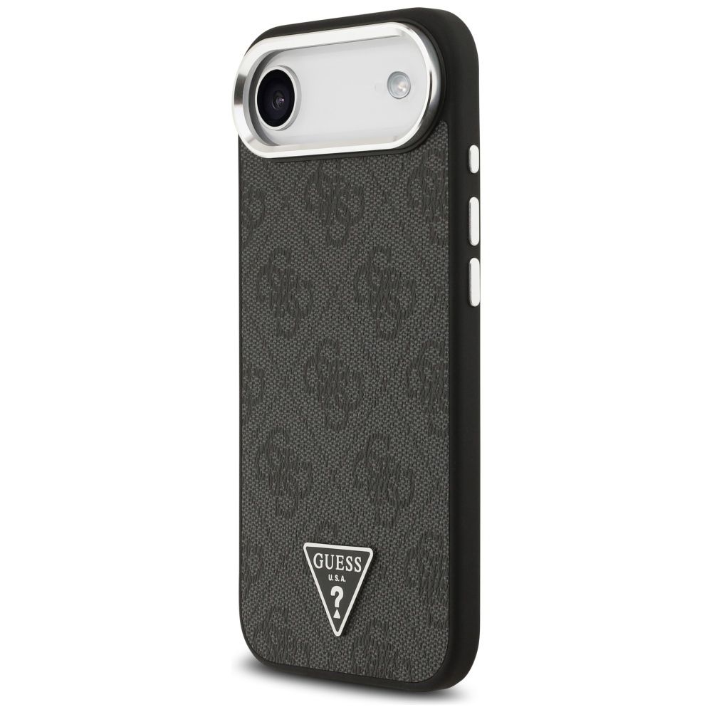 f22beed66ae4dbfdcec7dae5c6ac594e GUESS case for IPHONE 17 Air compatible with MagSafe GUHMP17MP4TSRCMK (PU 4G W/Triangle Logo SL) black