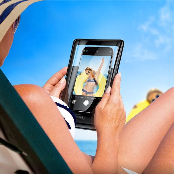 Waterproof case for mobile phone Hoco BAG32 black