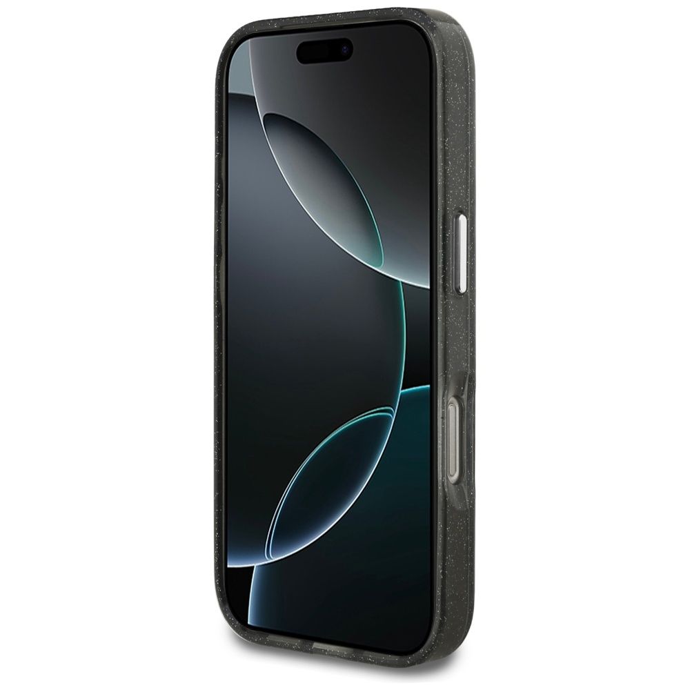 KARL LAGERFELD case for IPHONE 17 Pro compatible with MagSafe KLHMP17LHMKBKCHOK (IML Glitter K&C Heads Logo) black