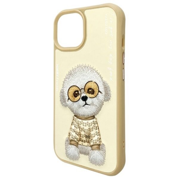 NIMMY case GLASSES COOL DOG for IPHONE 15 khaki