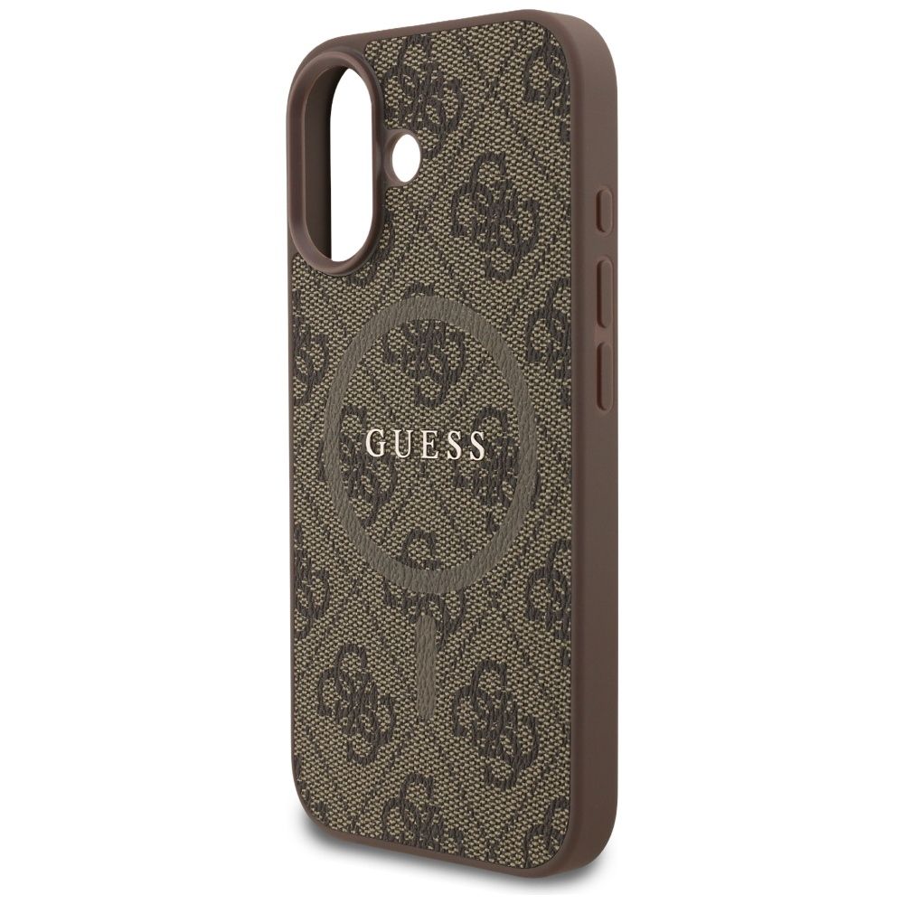 f3979c6e1e63be5de7289331bf044544 GUESS case for IPHONE 17 compatible with MagSafe GUHMP17SG4GFRW (PU 4G Ring Classic Logo) brown