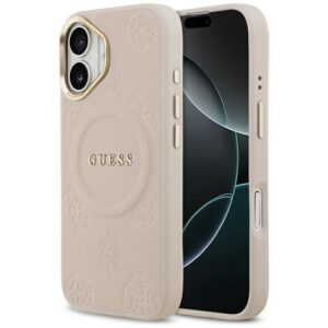 f45732cabc85fd2a3e6f4b83d01155f0 GUESS case for IPHONE 17 compatible with MagSafe GUHMP17SPSAMSECP (PU W/ Peony Hot Stamp) pink