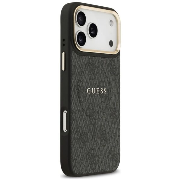GUESS case for IPHONE 17 Pro Max compatible with MagSafe GUHMP17XP4MSEGCK (PU 4G W/ Classic) black