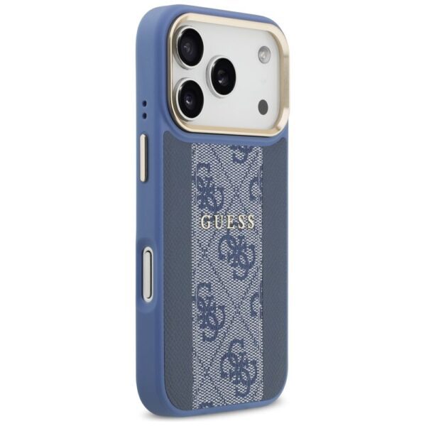 f64e53284ee925daf807d71d5ba5770d GUESS case for IPHONE 17 Pro compatible with MagSafe GUHMP17LPG4SEMCB (PU W/ 4G Stripe) blue