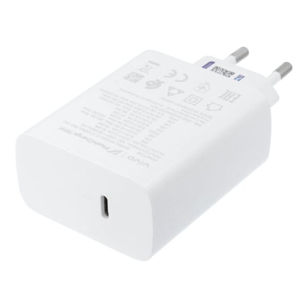 Γνήσιος Φορτιστής VIVO Flash Charge USB-C 120W Λευκός (Bulk)