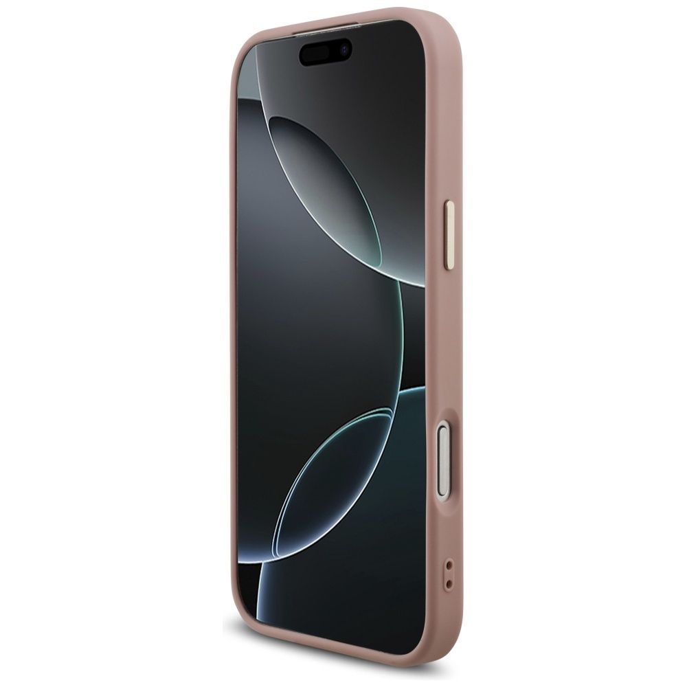 f75245287507c8552b2abd193932a940 GUESS case for IPHONE 17 Pro Max GUHCP17XHG4SGCP (Fixed Glitter Big 4G Metal Frame) pink