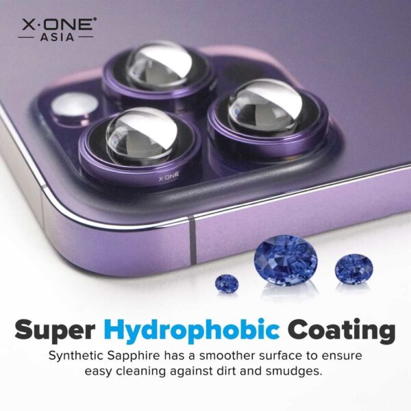 X-ONE Sapphire Camera Armor Pro - for iPhone 16 Pro/16 Pro Max - silver
