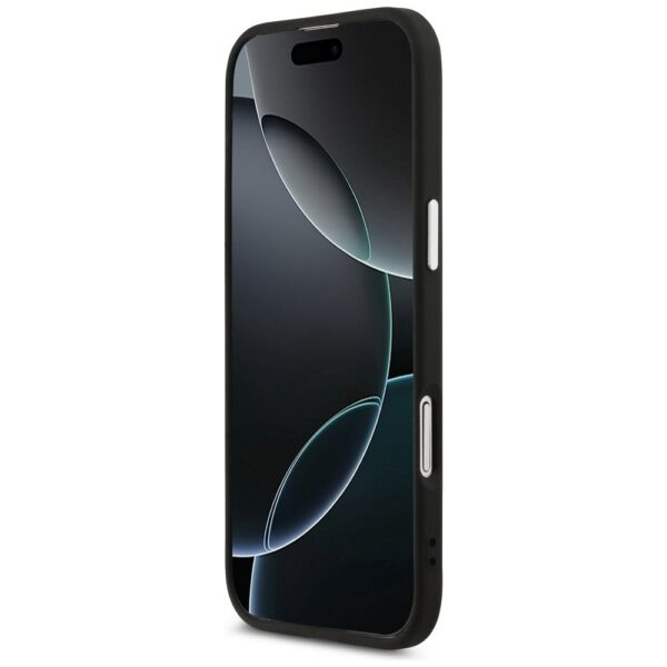 GUESS case for IPHONE 17 Air compatible with MagSafe GUHMP17MPSDTSCMK (PU W/ Triangle Logo) black