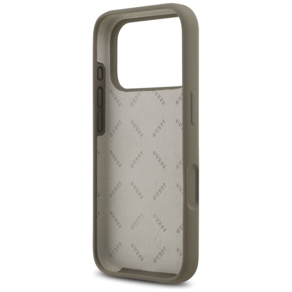 GUESS case for IPHONE 17 Pro GUHCP17LSC4GSMW (Silicone W/ Big 4G Script) brown