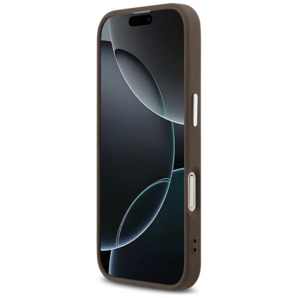 GUESS case for IPHONE 17 compatible with MagSafe GUHMP17SP4TSRCMW (PU 4G W/Triangle Logo SL) brown