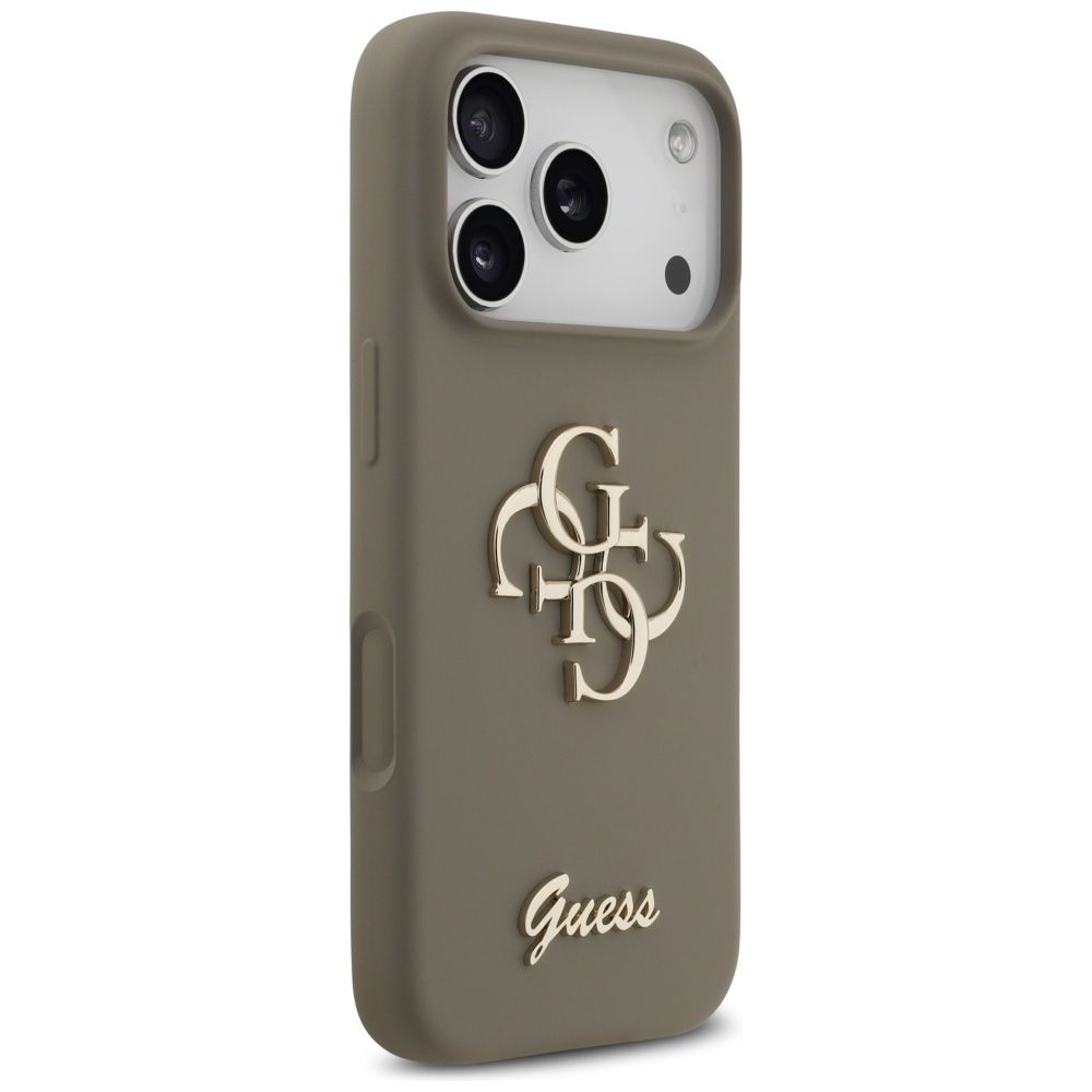 GUESS case for IPHONE 17 Pro GUHCP17LSC4GSMW (Silicone W/ Big 4G Script) brown