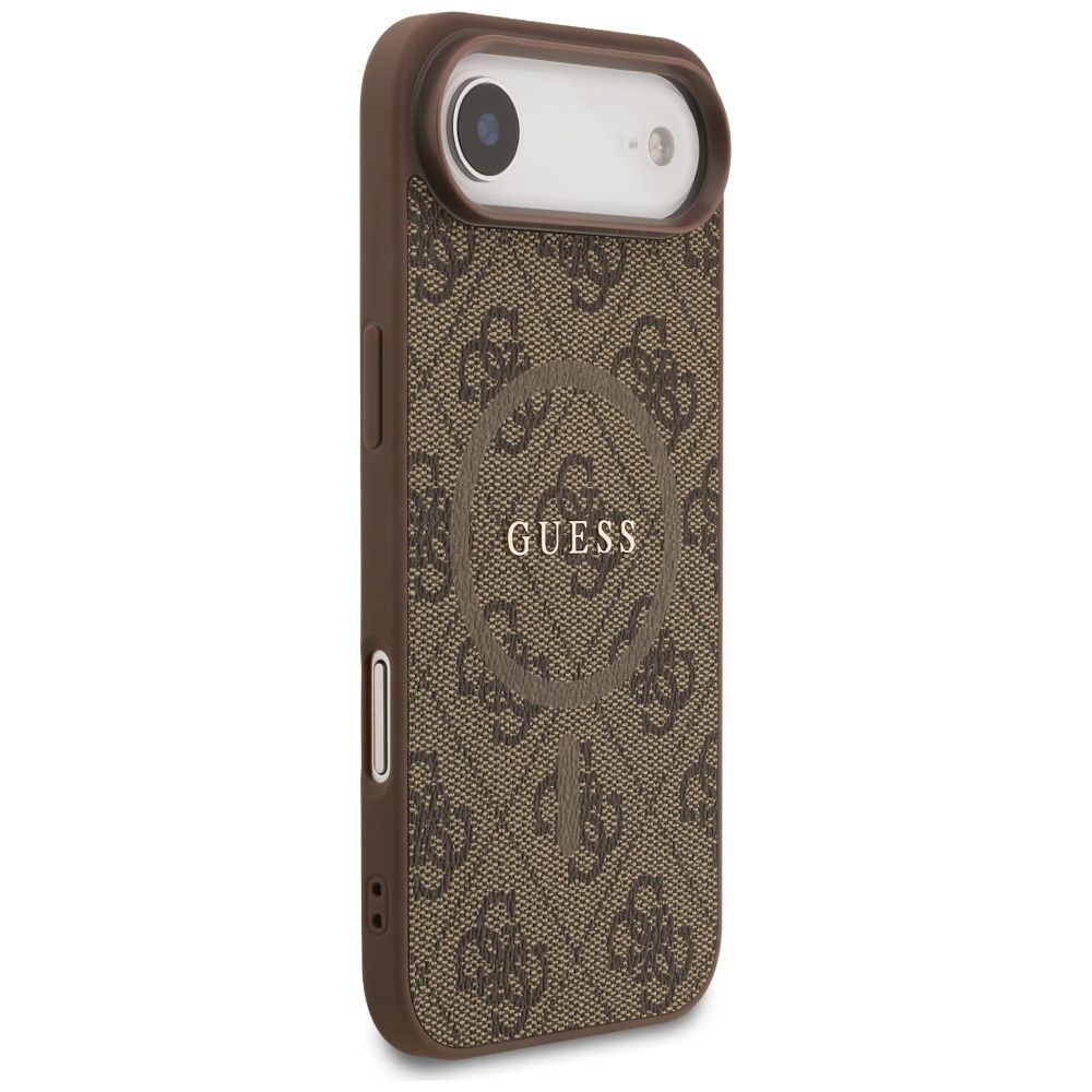f99cd43c400837a01a6c5b953a7f9ce9 GUESS case for IPHONE 17 Air compatible with MagSafe GUHMP17MG4GFRW (PU 4G Ring Classic Logo) brown