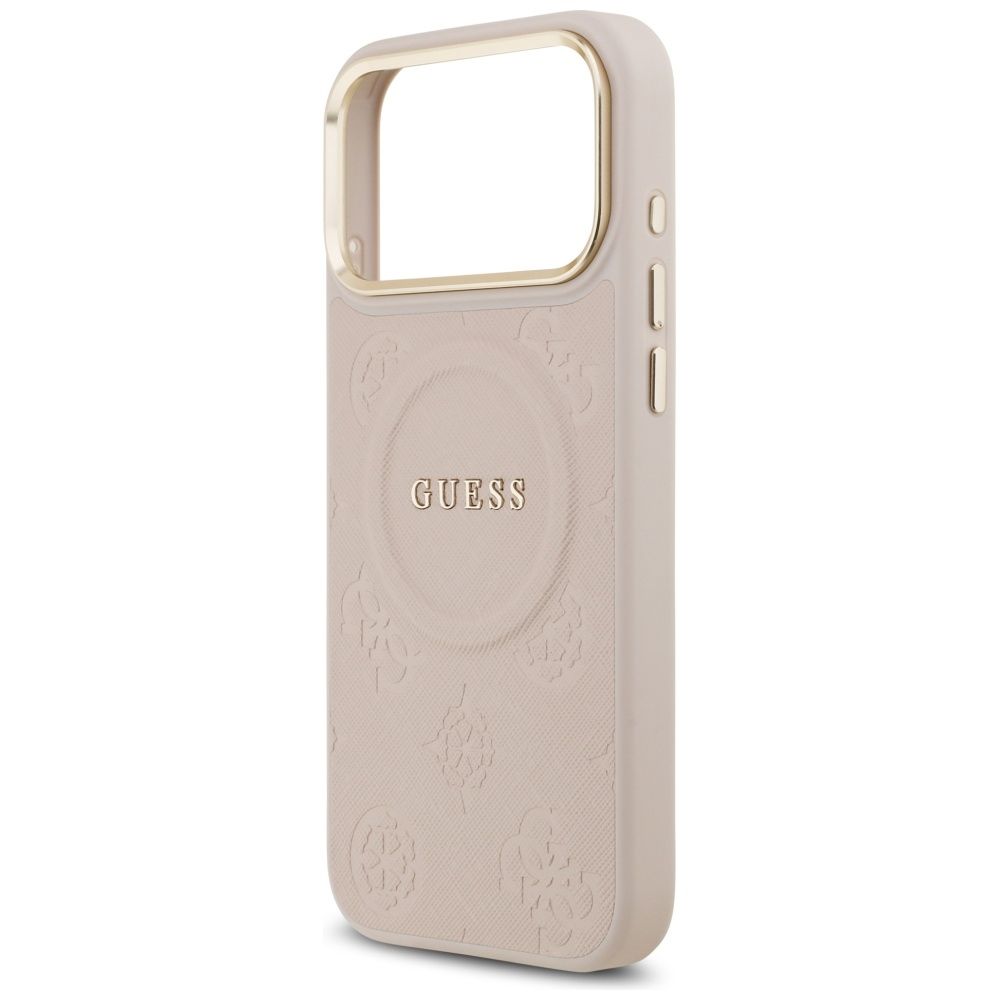 faedd3d35de5898fb0edb1a35d2c223d GUESS case for IPHONE 17 Pro Max compatible with MagSafe GUHMP17XPSAMSECP (PU W/ Peony Hot Stamp) pink