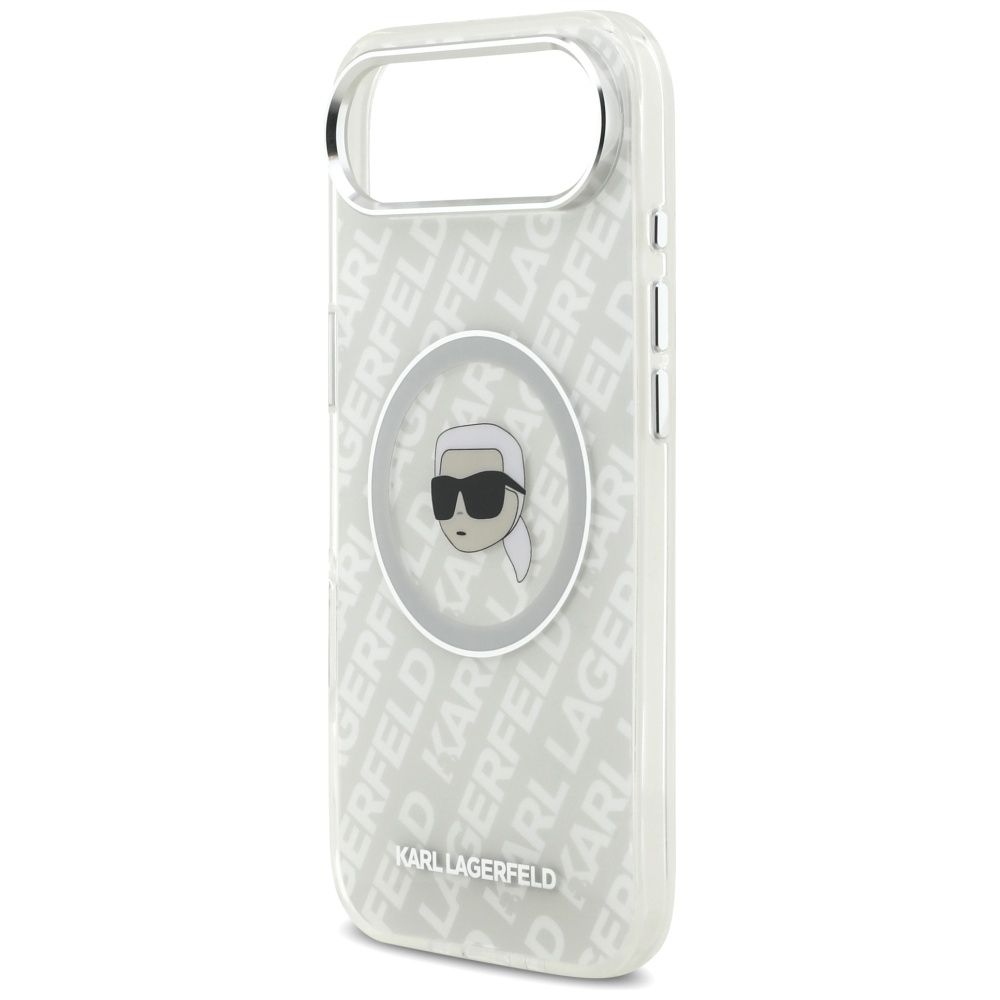fc70fad0460d0ae83ff8386f794c7610 KARL LAGERFELD case for IPHONE 17 Air compatible with MagSafe KLHMP17MHMKBKHOG (IML KL Head Logo) gray