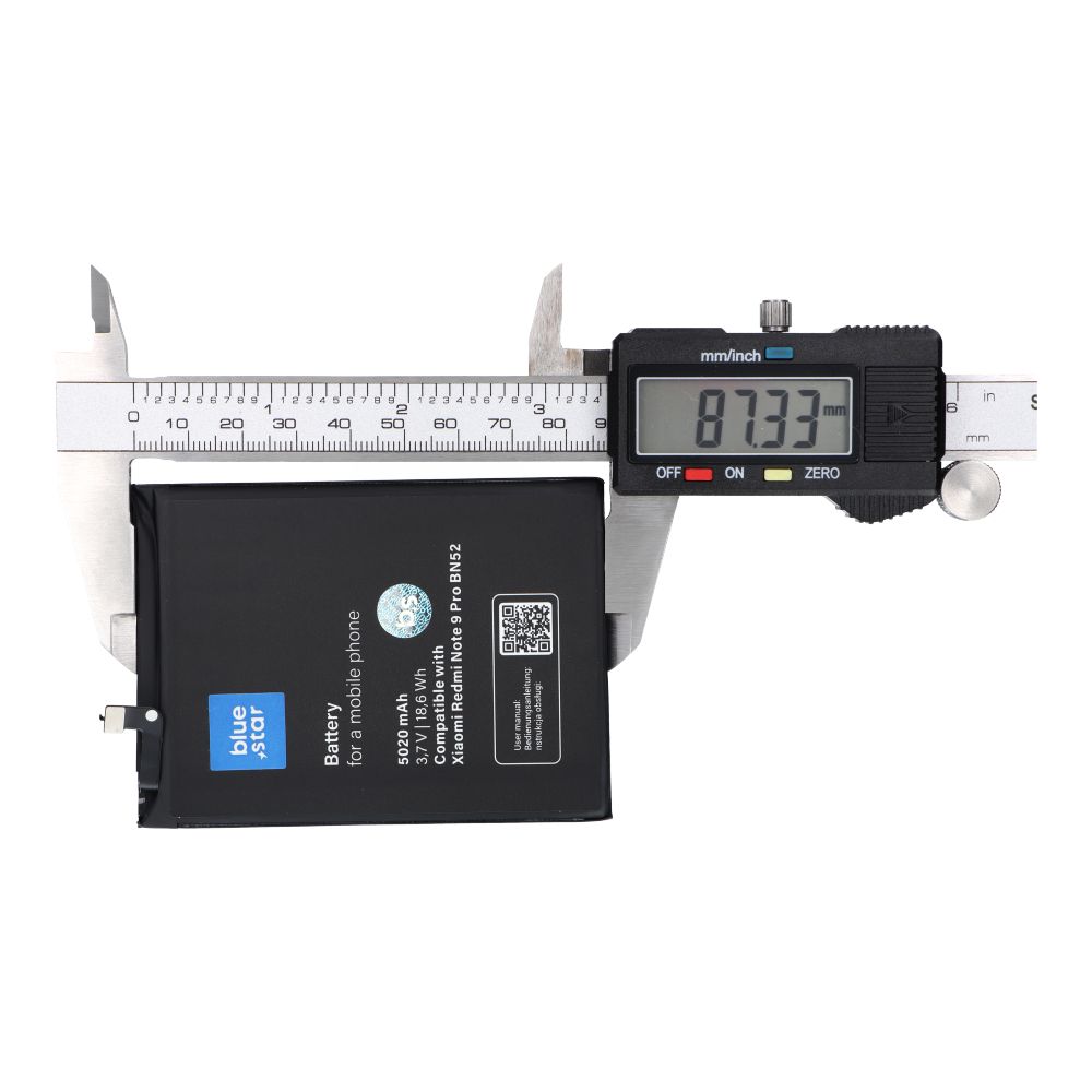 fe7a9f2b96da31345060e8d6103dae67 Battery for Xiaomi Redmi Note 9 Pro (BN52) 5020 mAh Blue Star