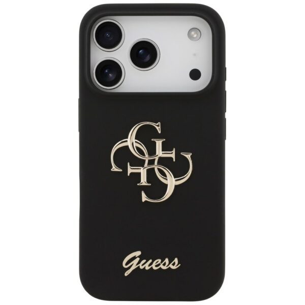 GUESS case for IPHONE 17 Pro GUHCP17LSC4GSMK (Silicone W/ Big 4G Script) black