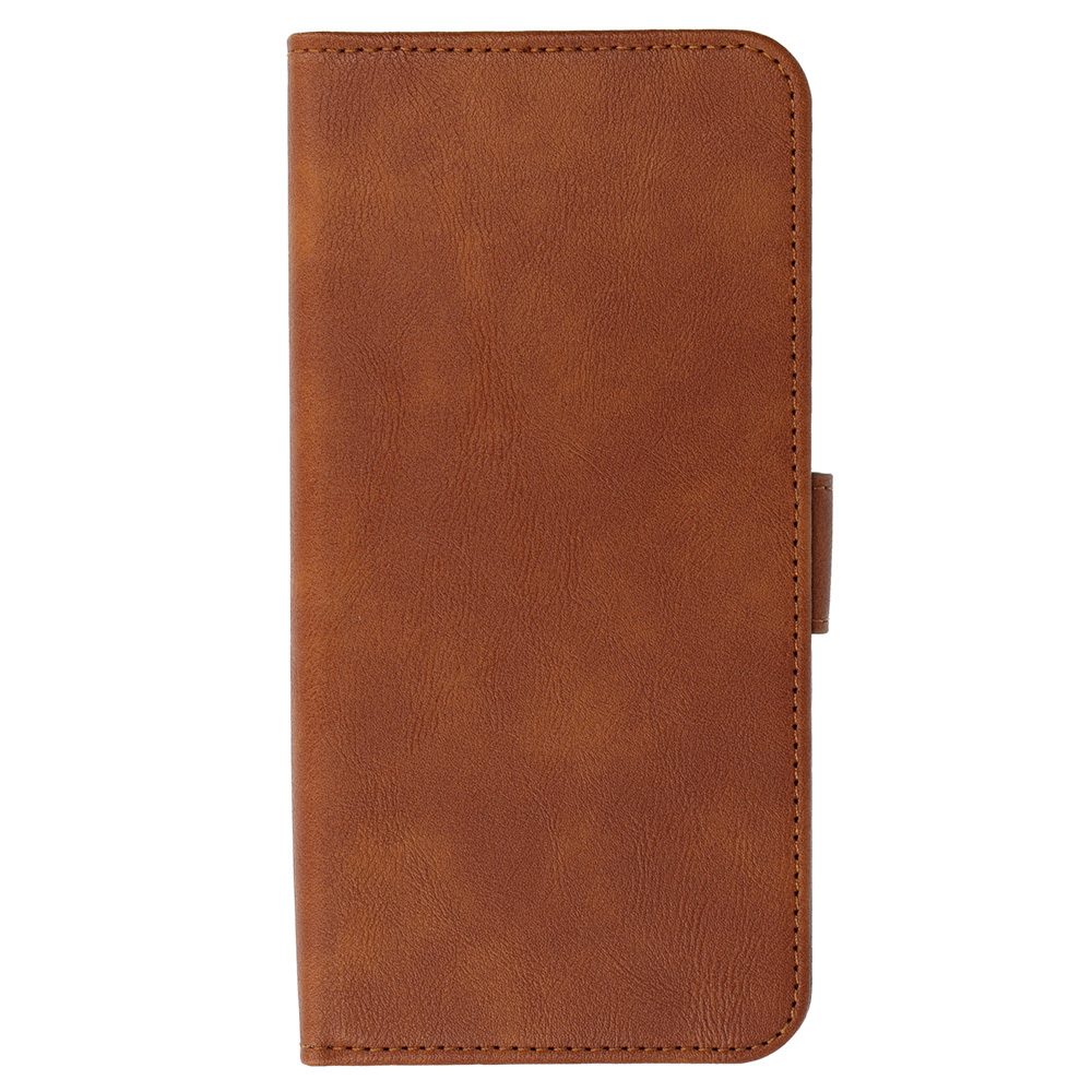 COMMON Universal Book Case (SIZE L) for Iphone 6 Plus/7 Plus/8 Plus/Xs Max/11 Pro Max/Samsung S20 FE/S21 FE/S10 Plus/A10/A32/A54/Xiaomi 12 Lite/Huawei P30 Pro brown