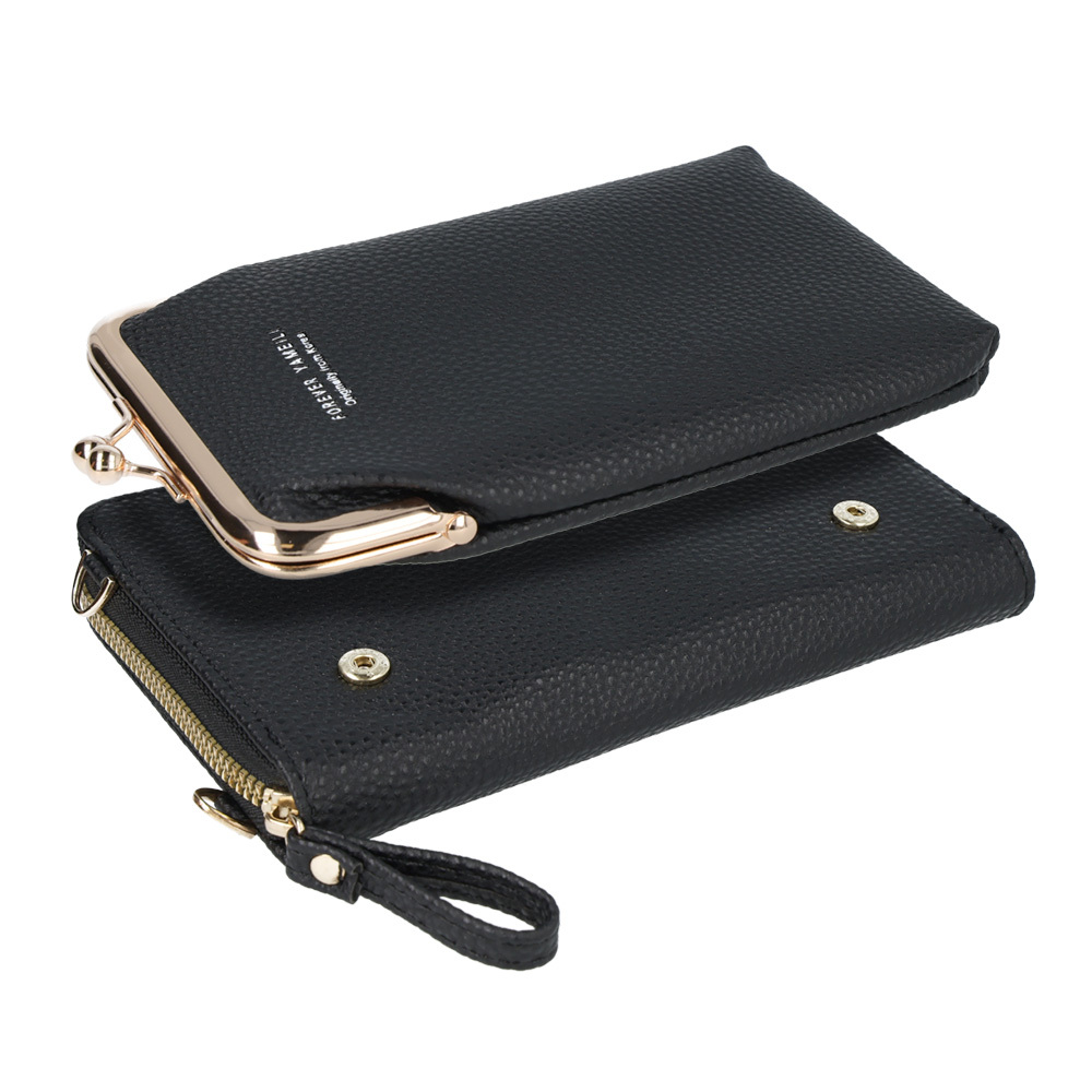 Knitted bag for phone design 2 black
