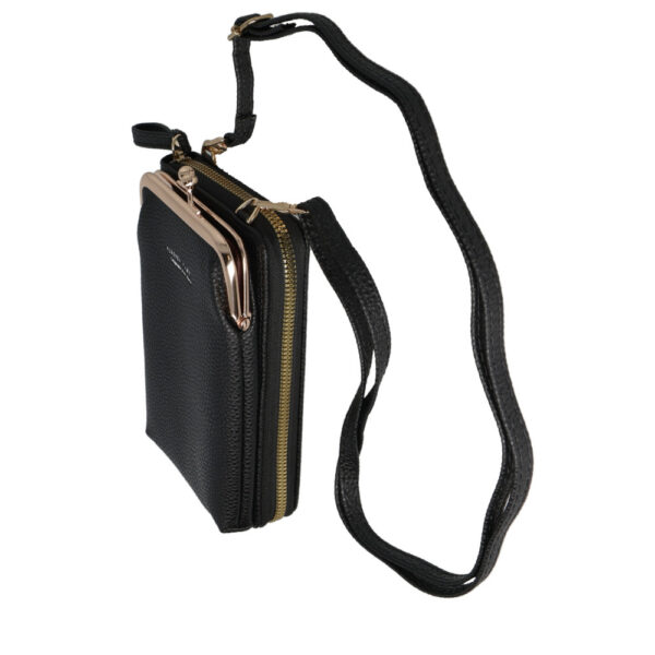 Knitted bag for phone design 2 black