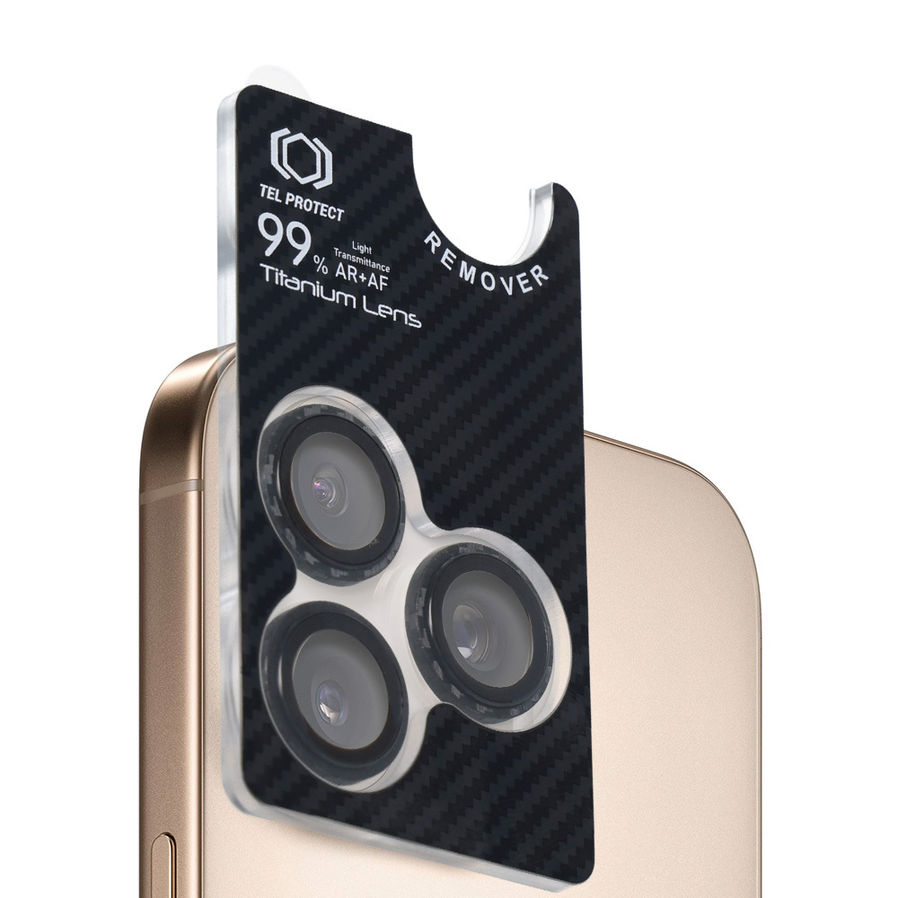 Tempered glass Tel Protect Titanium Lens 99% AR Aramid Series on camera for Samsung Galaxy S25 Ultra (lens 5 pcs)