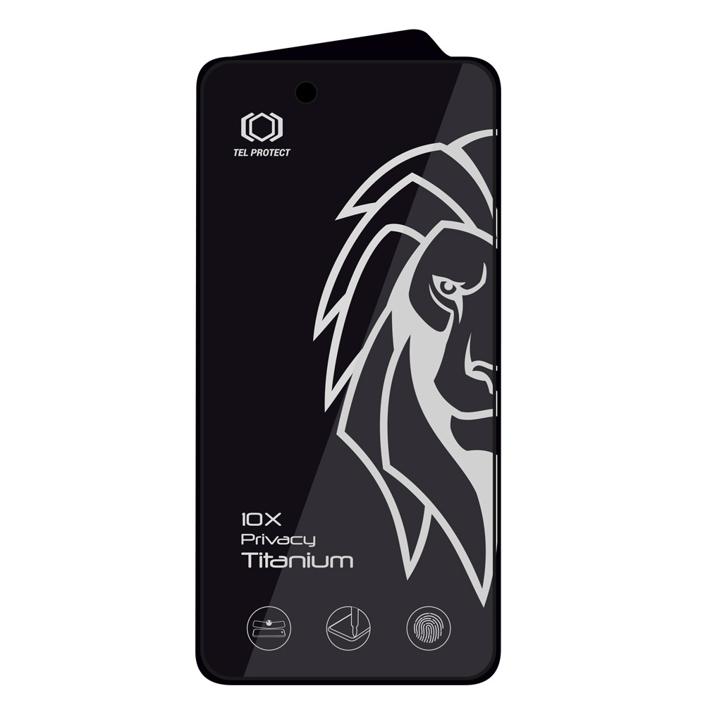 Tempered glass Tel Protect 10X Privacy Titanium for Iphone 17 Air