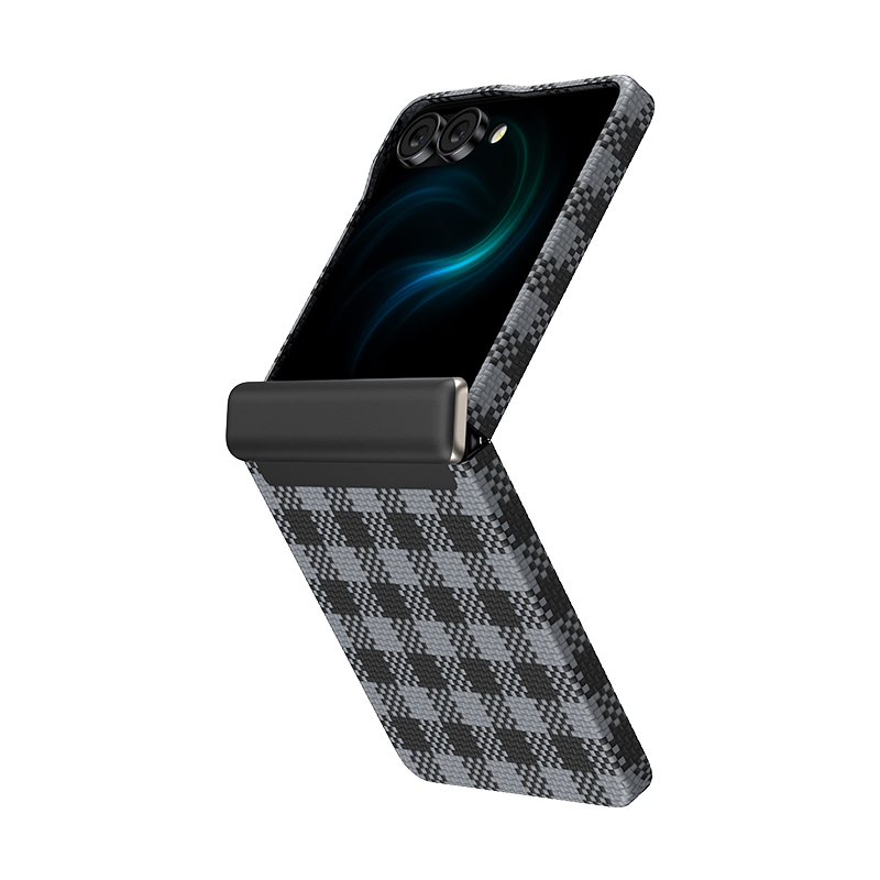 Benks Magnetic Armor Vichy Spin Kevlar Case 1000D (BK48) for Samsung Galaxy Z Flip 7 black
