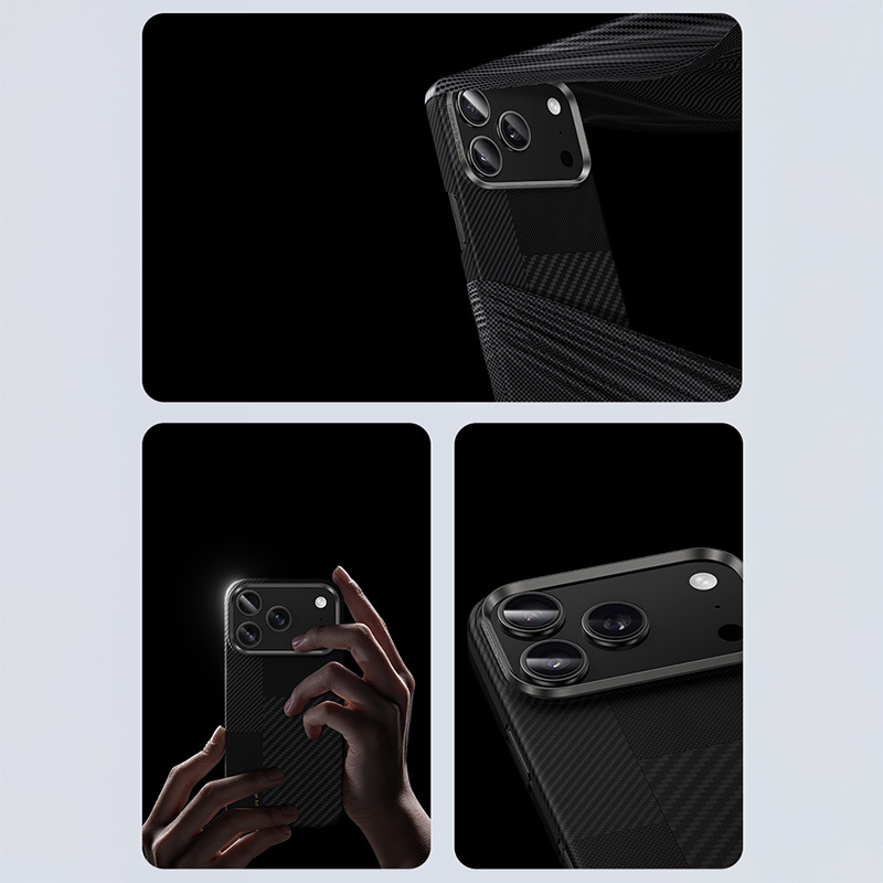 Benks Montage Magnetic Armor Air Kevlar Case Metal Frame 600D+1500D (MB67) for Iphone 17 black
