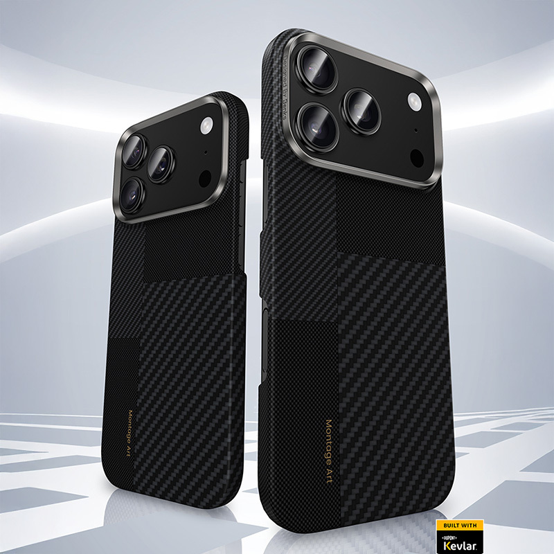 Benks Montage Magnetic Armor Air Kevlar Case Metal Frame 600D+1500D (MB68) for Iphone 17 Air black