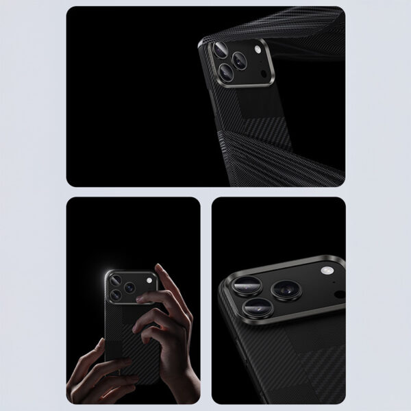 Benks Montage Magnetic Armor Air Kevlar Case Metal Frame 600D+1500D (MB68) for Iphone 17 Air black