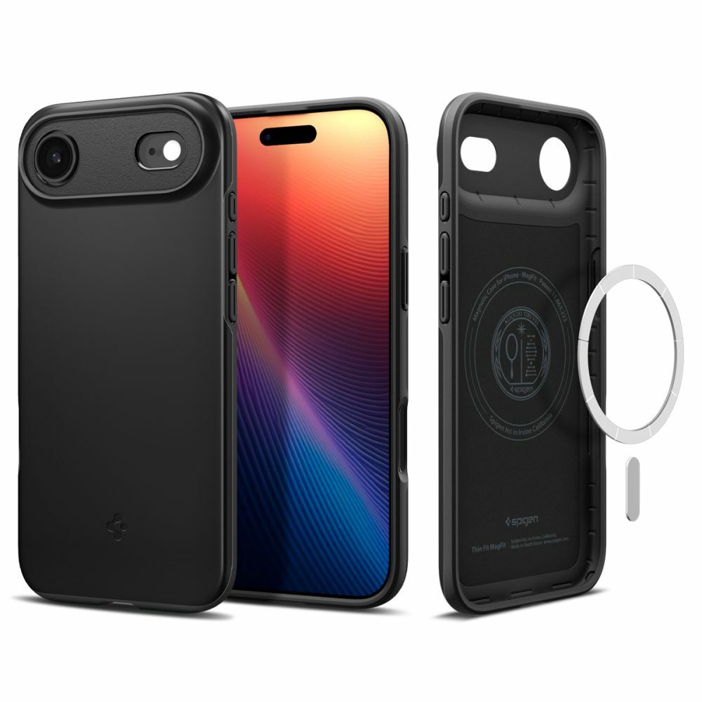 Case SPIGEN Thin Fit Mag Magsafe  ACS10306 for Iphone 17 Air - Black