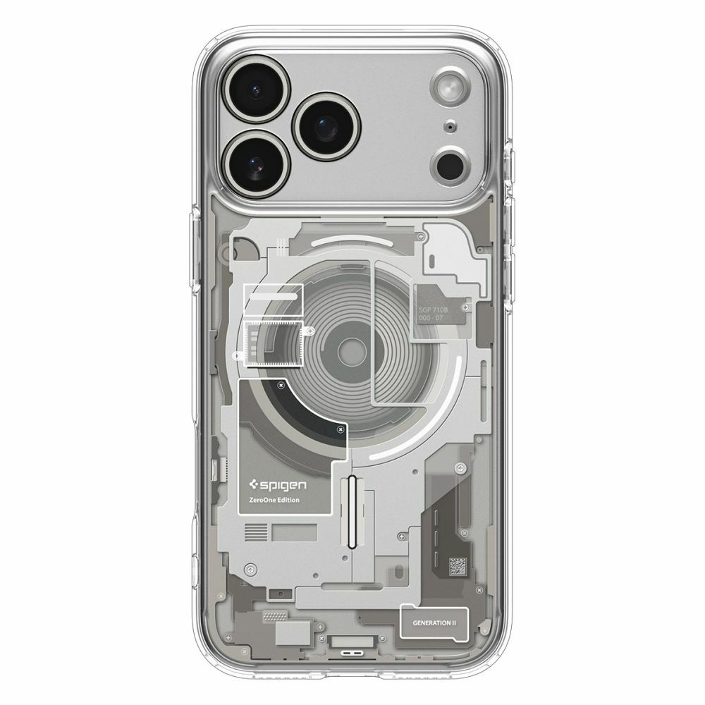 Case SPIGEN Ultra Hybrid Mag Magsafe ACS10288 for Iphone 17 Pro Max - Zero One Natural Titanium
