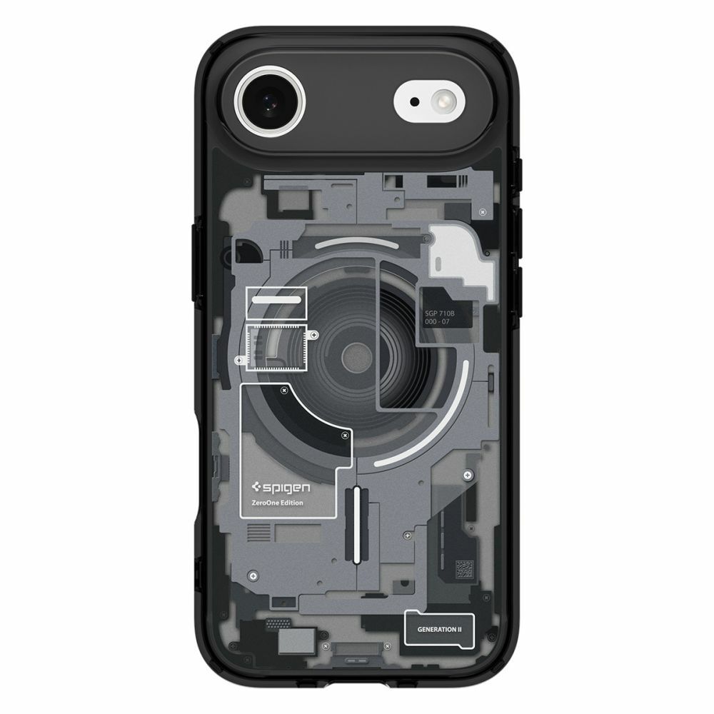 Case SPIGEN Ultra Hybrid Mag Magsafe ACS10320 for Iphone 17 Air - Zero One Black