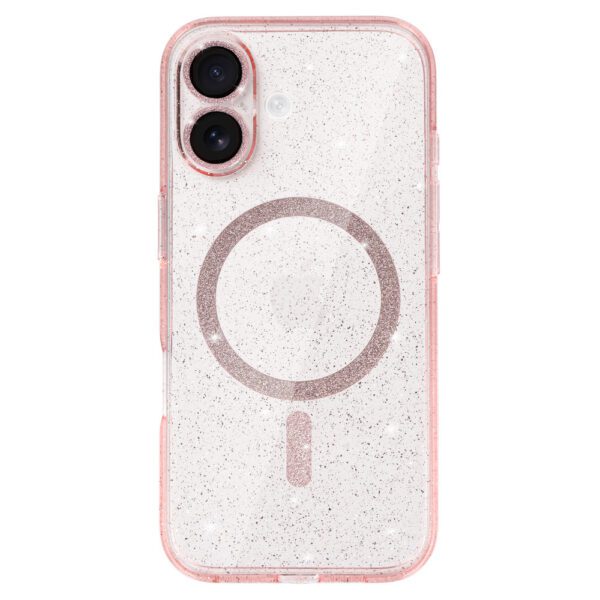 Glitter Magsafe Case for Iphone 17 pink clear