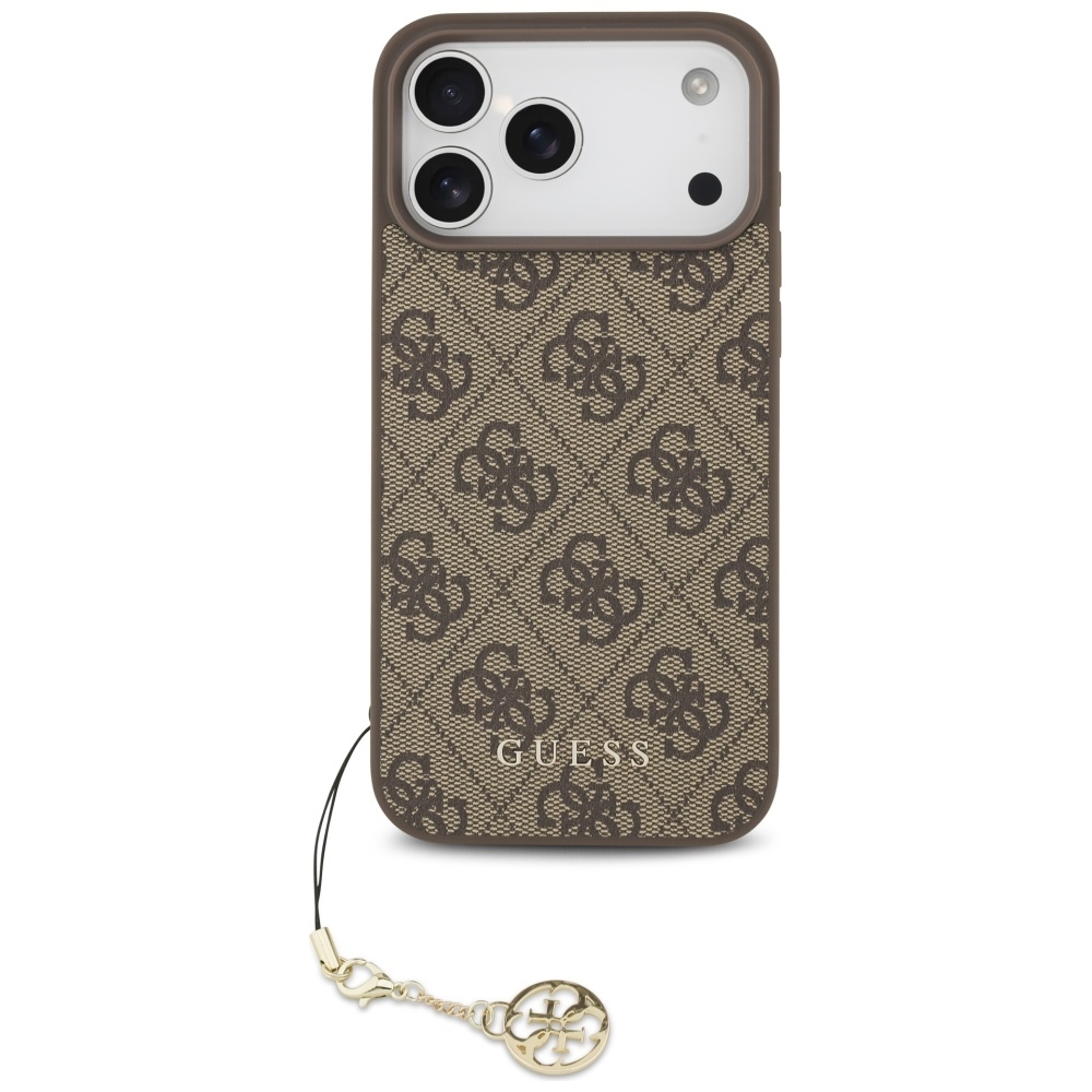 foto_add-329985 Original Case GUESS 4G Charms Collection MagSafe for Iphone 17 Pro Max brown