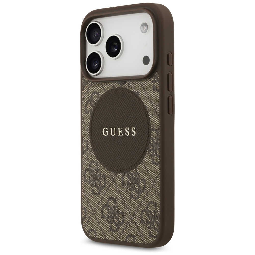 foto_add-330004 Original Case GUESS 4G Circle Classic Logo MagSafe for Iphone 17 Pro brown