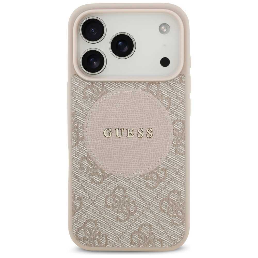foto_add-330019 Original Case GUESS 4G Circle Classic Logo MagSafe for Iphone 17 Pro pink
